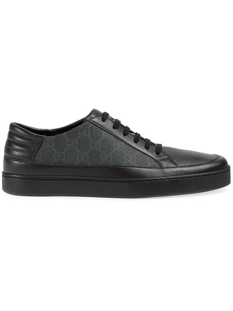 Gucci Gg Supreme Low Top Trainer In Black For Men Lyst