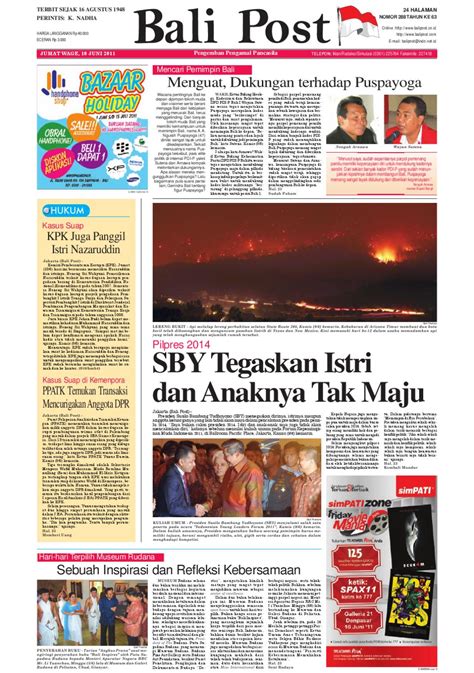 Edisi 10 Juni 2011 Balipost Com By E Paper KMB Issuu