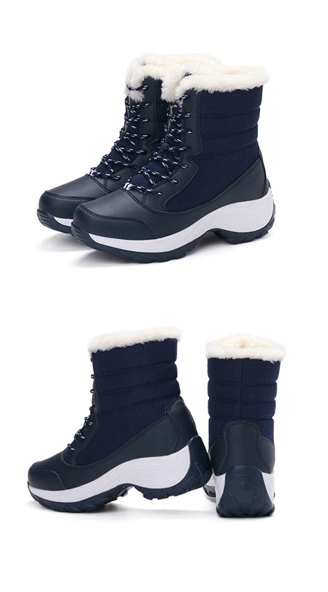 blwoens botas de nieve impermeables para mujer zapatos cálidos de felpa
