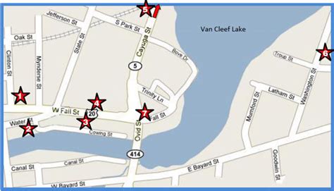 Seneca Falls Haunted House Map Page