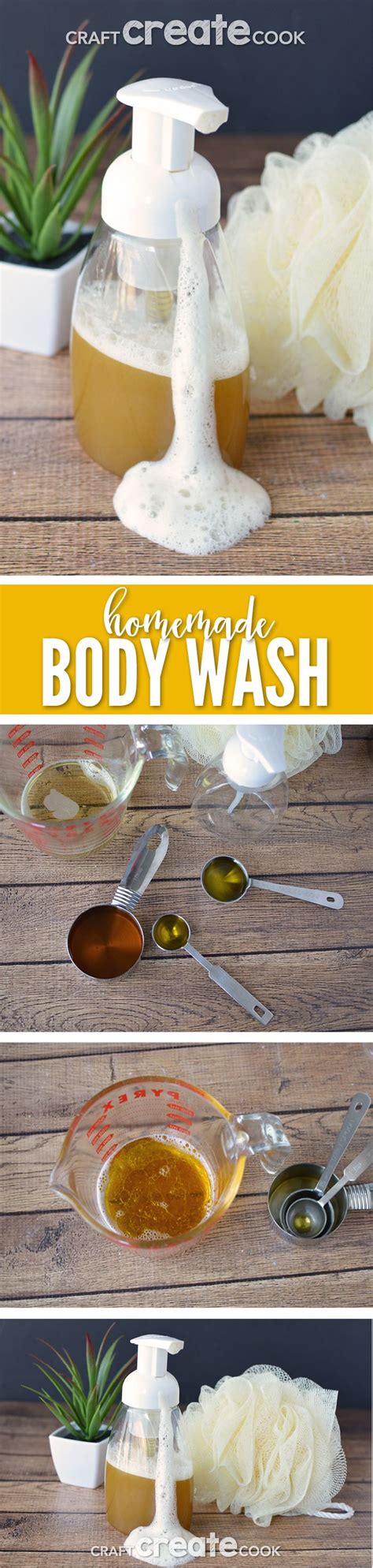 This Homemade Body Wash Is Gentle Yet Effective At Cleaning Your Skin Via Craftcreatcook1