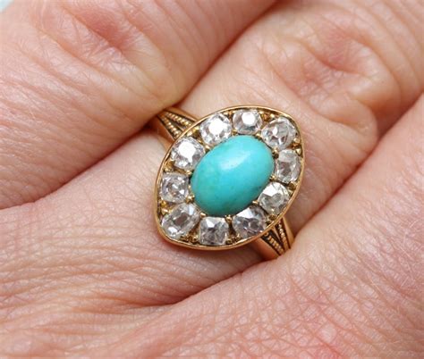 Diamond And Turquoise Ring Inez Stodel