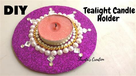 Diy Tealight Candle Holder For Diwali Easy Handmade Candle Holder