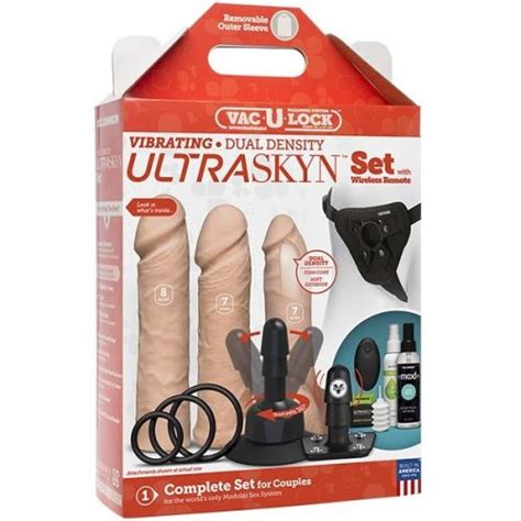vac u lock vibrating dual density swivel ultraskyn set vanilla sex toys at adult empire