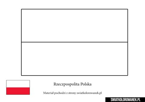 Flaga Polski Kolorowanka Darmowe Kolorowanki Do Druku
