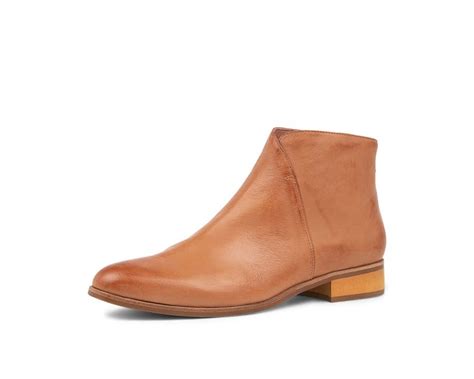 Infixed Cognac Leather Ankle Boots By Django And Juliette Shop Online