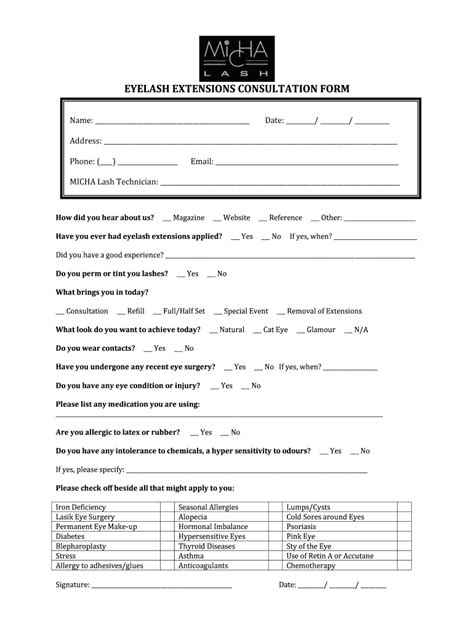 Consultation Form For Estheticians Fill Out And Sign Printable Pdf Template Signnow