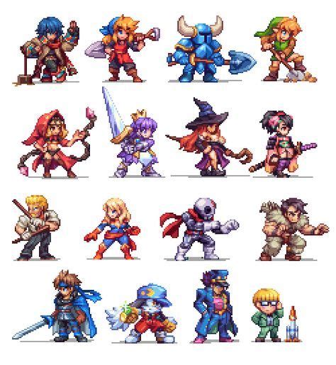 17 Ideas De Sprites Para Juegos Diseño De Personajes Sprites Arte Pixel