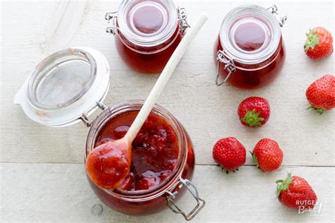 Aardbeien Rabarber Jam Zelf Maken Rutger Bakt