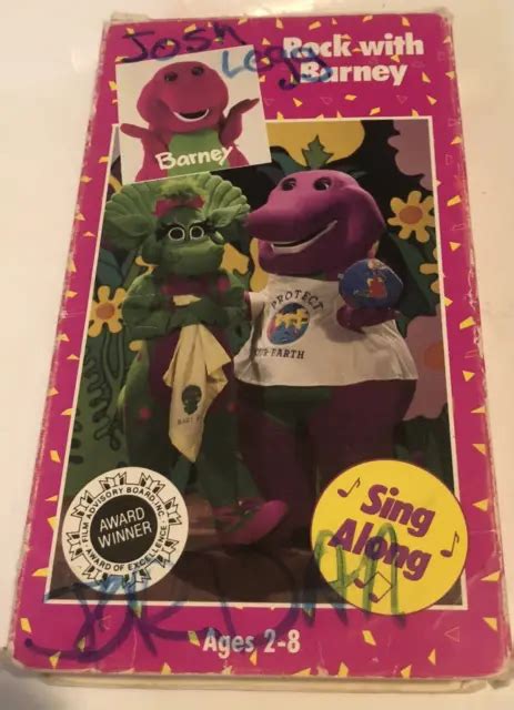 Vintage Barney Rock With Barney Vhs Sing Along Eur Picclick It The