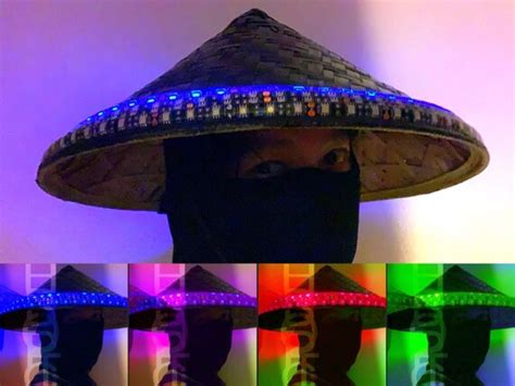 Custom Coolie Samurai Hat Ninja Hat Cyber Raiden Dj Hat Combat Etsy