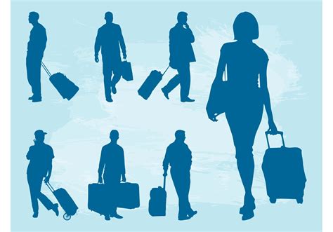 Traveling People Silhouettes Download Free Vector Art Stock Graphics