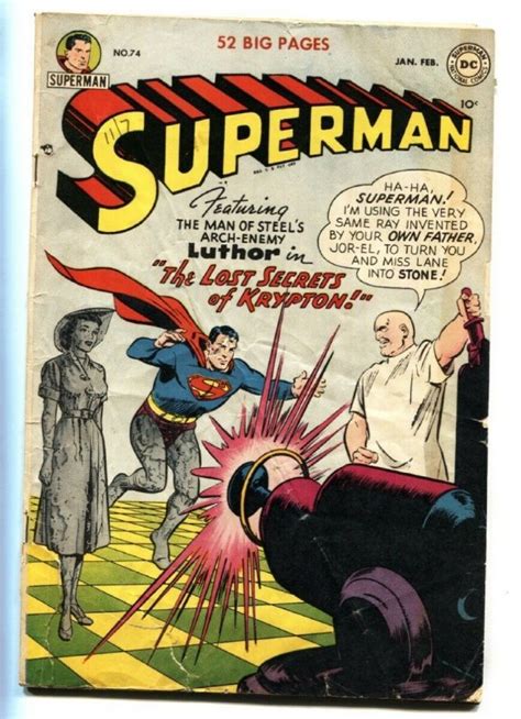 SUPERMAN 74 1952 DC LUTHOR KRYPTON Golden Age Comic Book