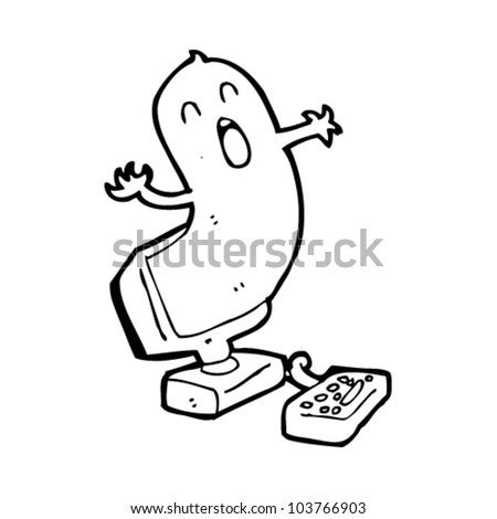 Why does my computer keep clicking by itself? Cartoon Ghost Coming Out Of Computer Screen Stock Vector ...