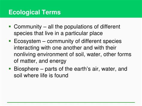 Ppt Ecological Terms Powerpoint Presentation Free Download Id5698169