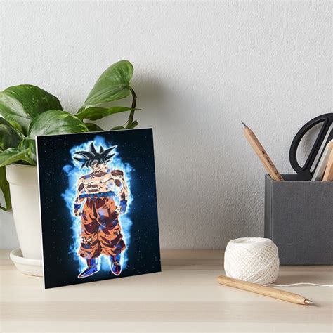 Goku Mastering Ultra Instinct Art Board Print By Moske98 Redbubble