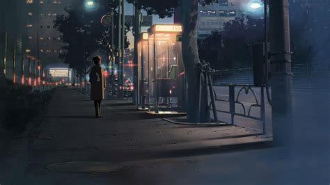 Anime 1920x1080 Night City 5 Centimeters Per Second Anime Scenery