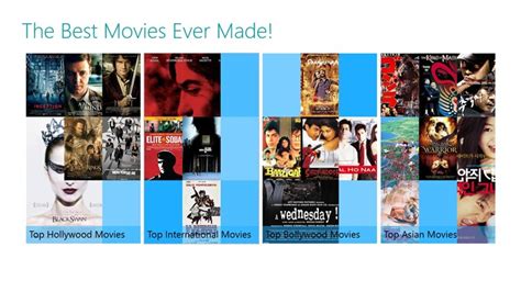 We have hundreds of hollywood movies to watch online and download in hd. The Best Movies Ever Made! for Windows 8 and 8.1