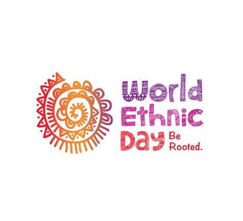 Logo For World Ethnic Day To Celebrate Ethnic Cultures Of The World