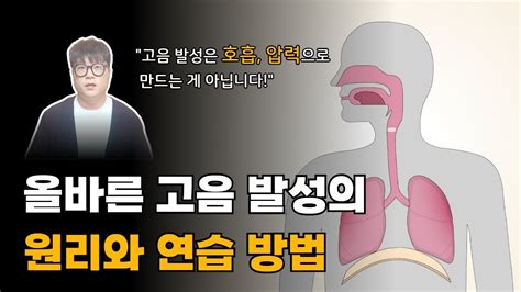 올바른 고음 발성믹스보이스의 의과학적 원리와 연습 방법 Youtube