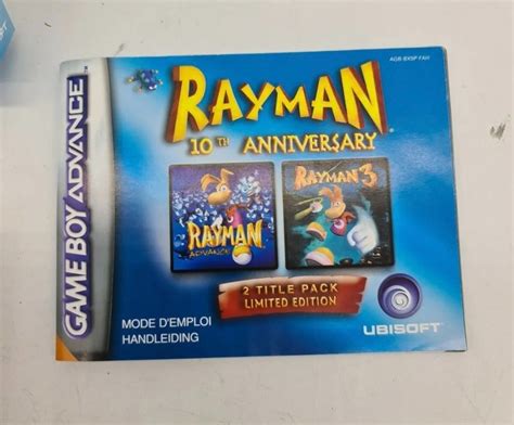 Nintendo Game Boy Advance Gba Rayman 10th Anniversary 2 In 1eur