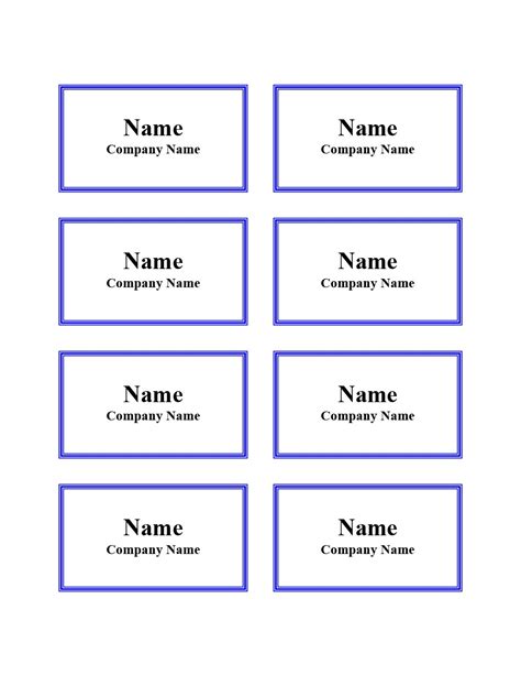 Name Badge Template Collection
