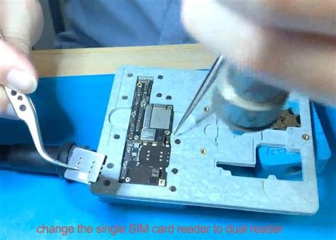 Take out the motherboard with tweezers carefully, the same process has been mentioned on the previous blog of iphone 6/6s storage upgrade. How to modify iPhone XR/XS from single SIM card phone to dual SIM card phone