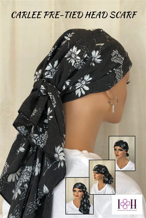 pre tied head scarf for women with hair loss in 2020 ladies head scarf head scarf fashion