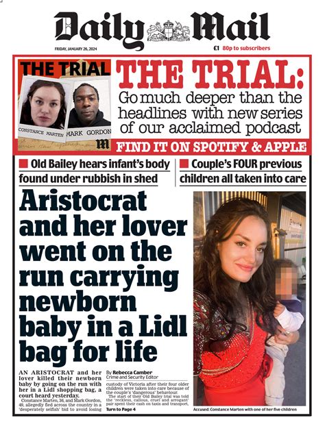 Daily Mail Front Page Th Of January Tomorrow S Papers Today