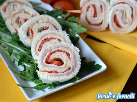 Antipasti con pancarrè e maionese. Ricetta Rotoli di pancarrè | Forno e fornelli