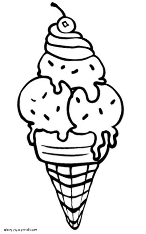 It makes us live, grow and be strong. Beautiful ice cream coloring page || COLORING-PAGES ...