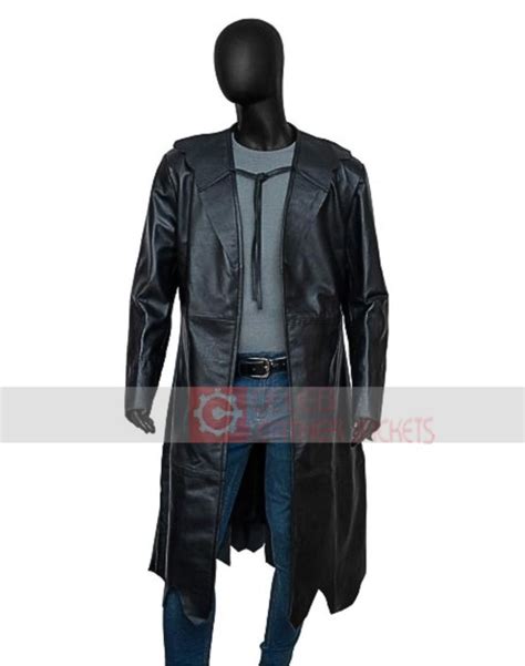 Maleficent Sam Riley Coat Diaval Black Trench Coat