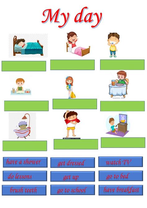 Daily Routines Interactive Exercise For Grade 3 You Can Do The