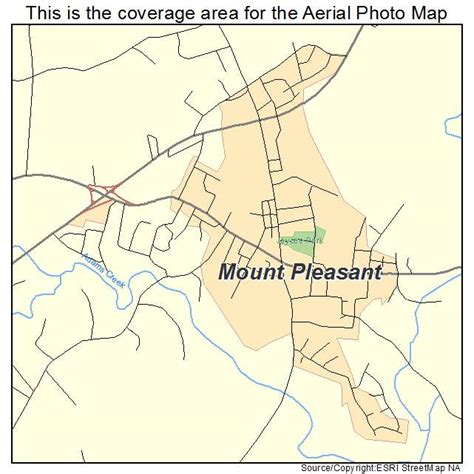 Aerial Photography Map Of Mount Pleasant Nc North Carolina