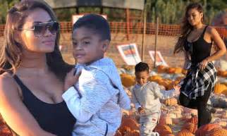 Daphne Joy Wears Tight Black Tank Top With Son And Rapper 50 Cent At