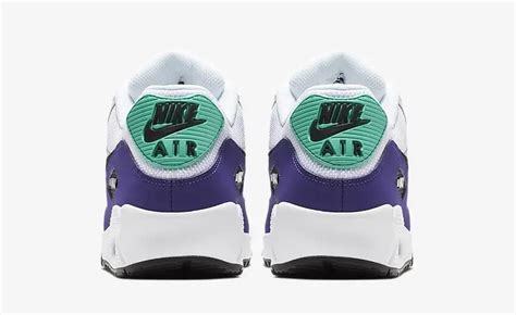 Nike Air Max 90 Essential White Hyper Jade Court Purple Black Aj1285