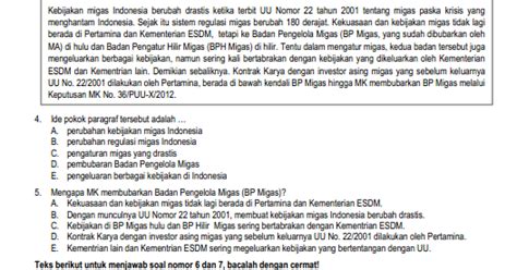 Ujian akhir sekolah daerah yang sering disingkat (uasda) merupakan ujian pengganti un. Contoh Soal Unbk Sma Bahasa Indonesia Beserta Jawabannya - Guru Jawaban