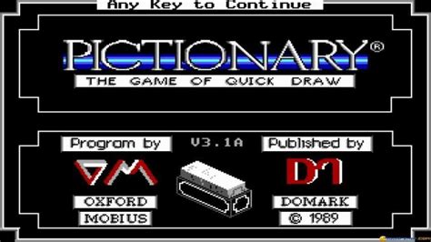 Pictionary Gameplay Pc Game 1989 Youtube