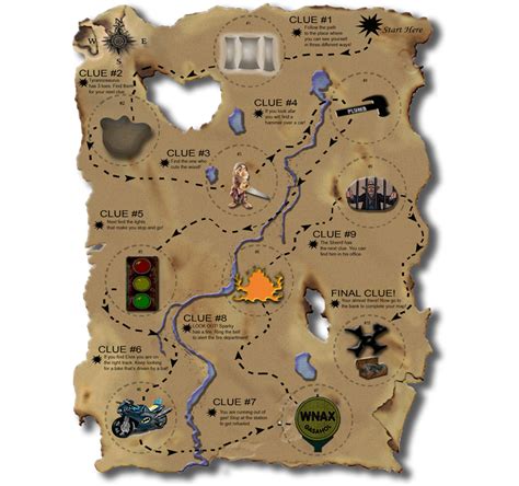 Riddle Me Scavenger Hunt Clues Treasure Hunt Png Map Free Images