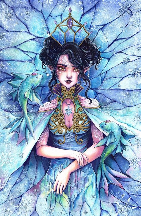 Fine Art Print Fantasy Ice Queen Snow Queen Etsy