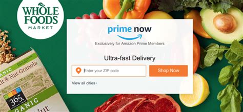 Save $10 on orders with amazon 's whole foods market. Amazon Prime Adds Free 2 Hour Delivery From Whole Foods!