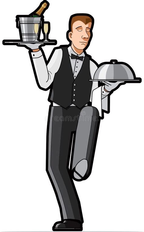 Waiter Illustration Royalty Free Stock Image Image 18818686