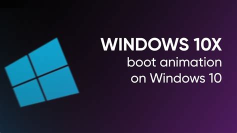 Windows 10x Boot Animation On Windows 10 Youtube