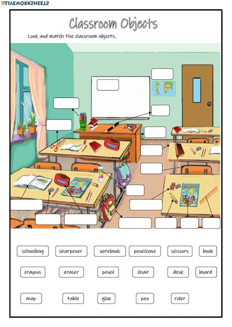 Classroom Objects Online Exercise And Pdf You Can Do The Exercises