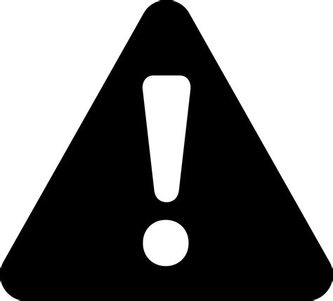 Download Warning Exclamation Sign In Filled Triangle Comments Warning