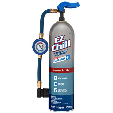 Ez Chill R 134a Ac Recharge Kit With Leak Sealer Plus