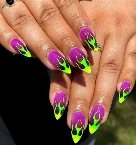 44 Flame Nail Art Designs For An Edgy Fiery Manicure