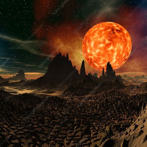 Alien Planet Artwork Stock Image F0050108 Science Photo Library