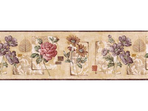 Clearance Floral Wallpaper Border Gs96031b