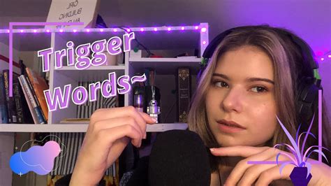 Tingly Trigger Words Asmr For Relaxing Sleep Youtube